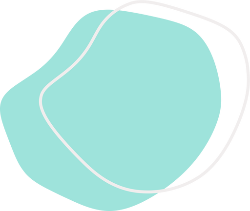 Ocean Blue Overlap Circle Blob